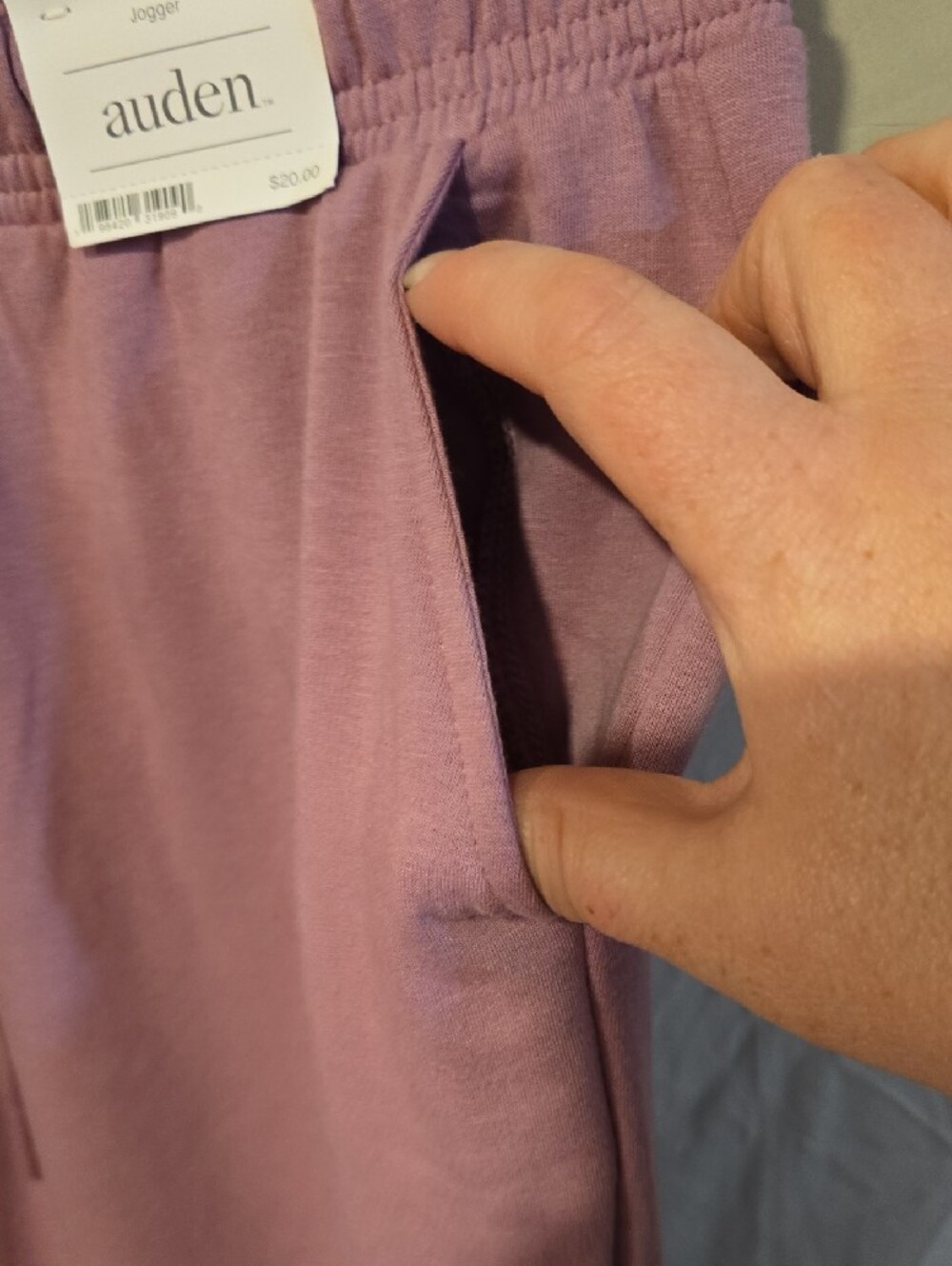 Auden Mauve Fleece Jogger - Picture 3 of 5